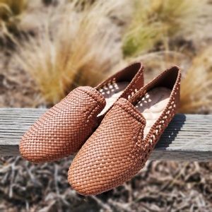 Birdies Woven Tan Flats